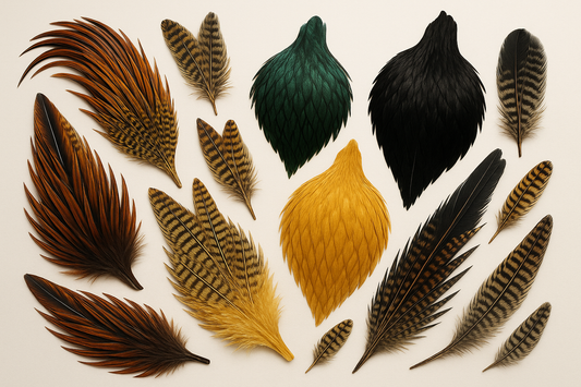 exotic feathers (saddles, hackles, capes)